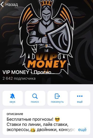 Телеграмм VIP MONEY