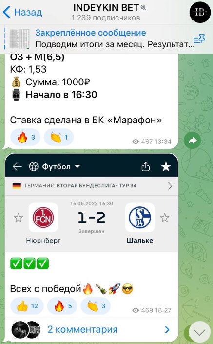 INDEYKIN BET - прогнозы