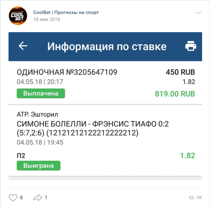 Прогноз от каппера CoolBet