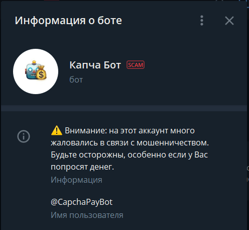капча бот информация о боте