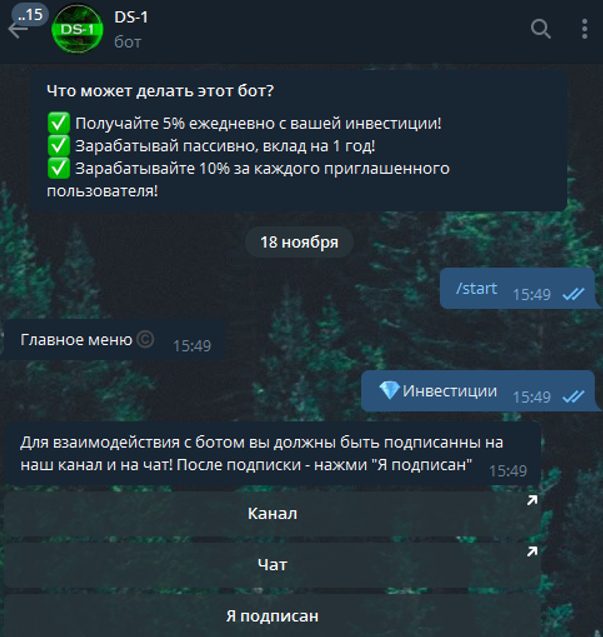 DS 1 — Telegram бот