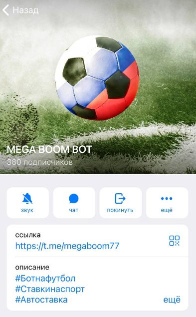 Телеграмм MEGA BOOM BOT