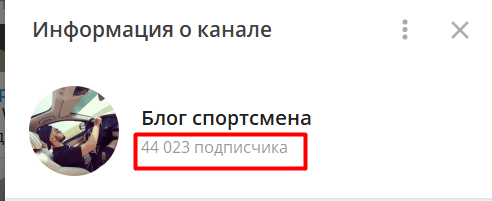 Блог спортсмена информация о канале