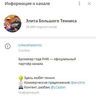 элита большого тенниса в контакте