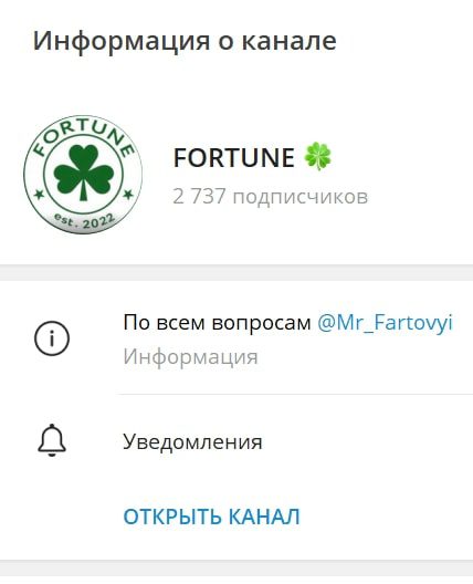 FORTUNE телеграмм