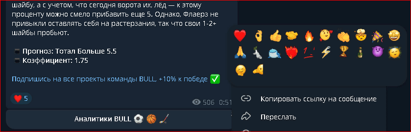 hockeybull каппер отзывы