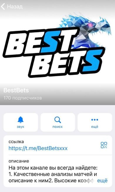 Каппер BestBets Телеграмм