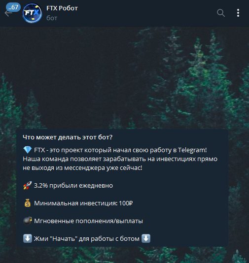 FTX Робот Телеграмм