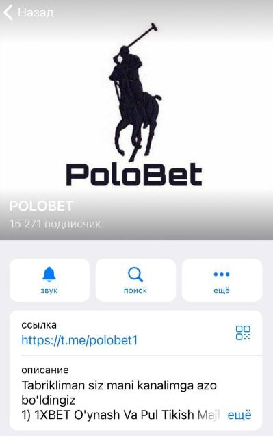 Каппер POLOBET Телеграмм