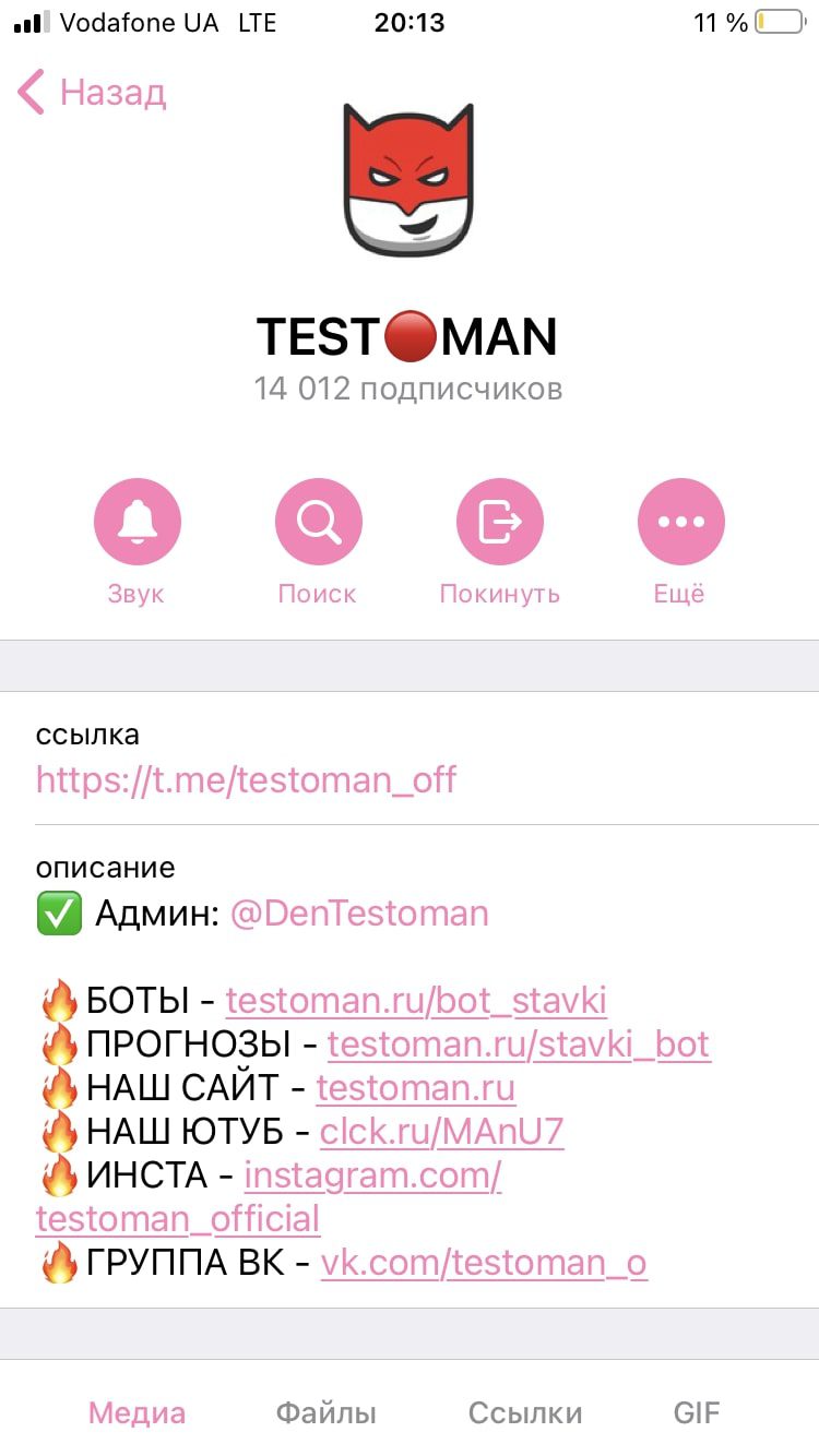 Каппер Testoman в Телеграм