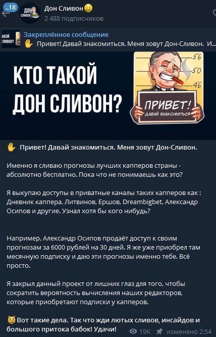 Информация о проекте Дон Сливон