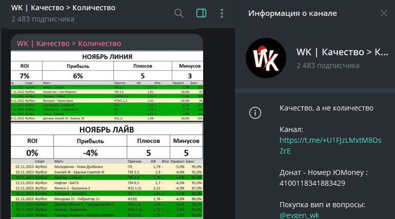 Проект WK Качество Количество