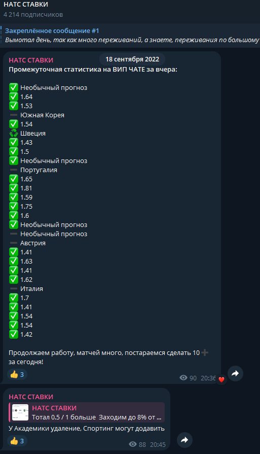 натс ставки ставки телеграм