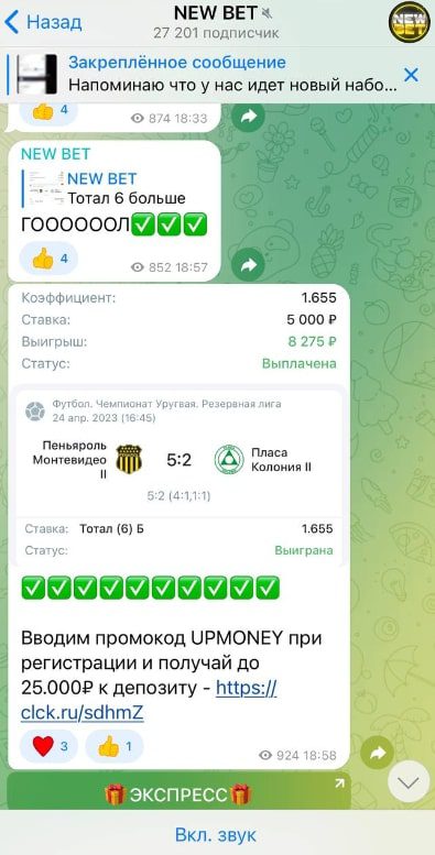 NEW BET статистика