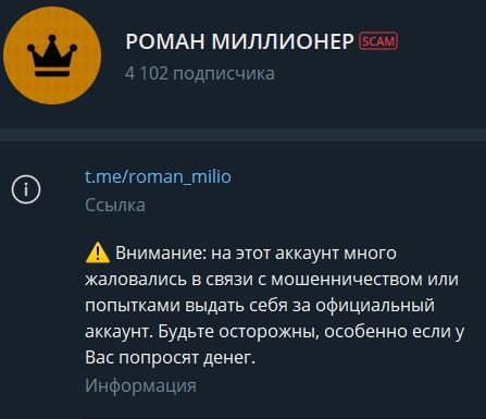 Описание канала РОМАН МИЛЛИОНЕР