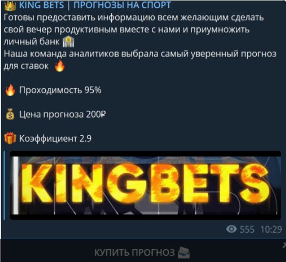 Платные услуги KING BETS