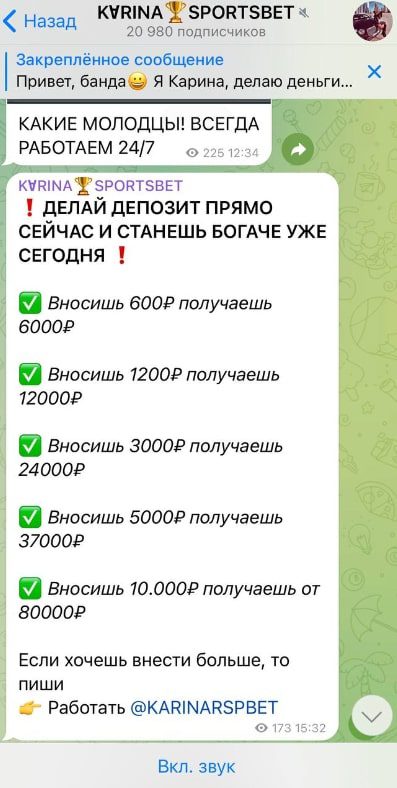 Проект KARINA SPORTBET