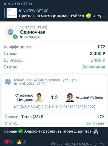 Прогнозы от IGNATEW BET