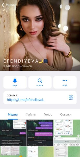 Телеграмм канал EFENDIYEVA