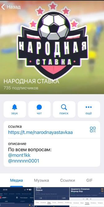 Телеграмм Народная Ставка