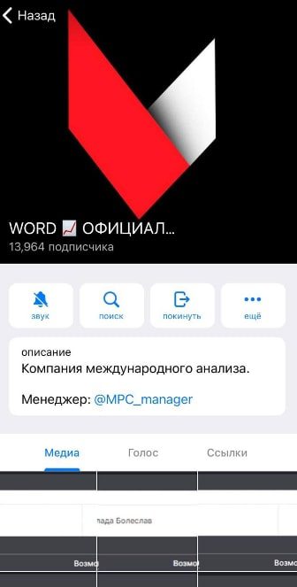 Телеграмм WORD