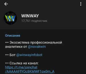 winway информация о канале