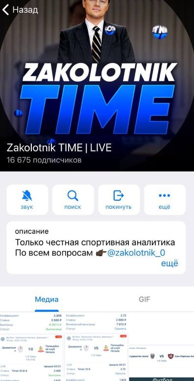 Zakolotnik TIME телеграм